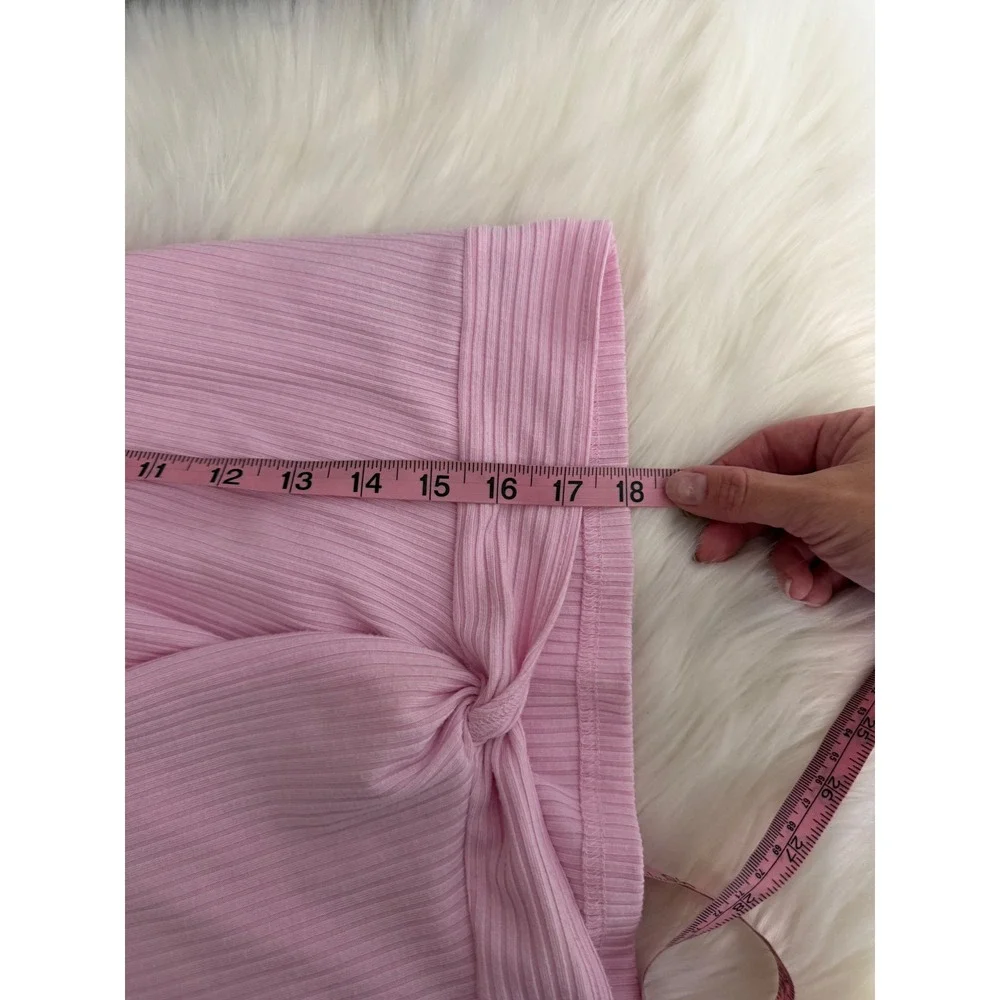 Converse - Girl's Ribbed Cropped Pink‎ Logo Size 8/10